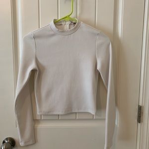 White Mockneck Long sleeve